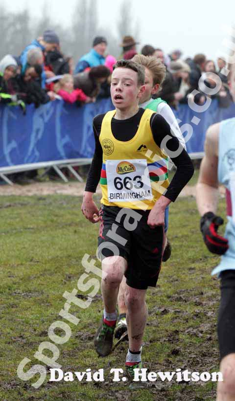 Max Pearson (North East) under-13s McCain World Cross Country Trials and Inter Counties.